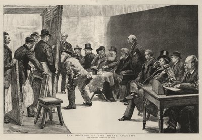 Otevření Královské akademie od Charles Paul Renouard